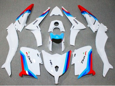 Carenagens Moto Yamaha TMAX530 2012-2014 - Branco Vermelho Azul