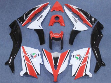 Carenagem Moto Yamaha TMAX530 2012-2014 - Vermelho Branco Preto