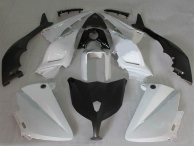 Carenagens Moto Yamaha TMAX530 2012-2014 - Branco Preto Brilhante