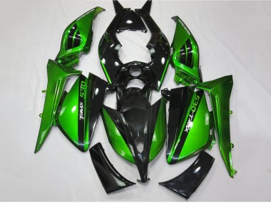Carenagens Moto Yamaha TMAX530 2012-2014 - Verde Brilhante Preto