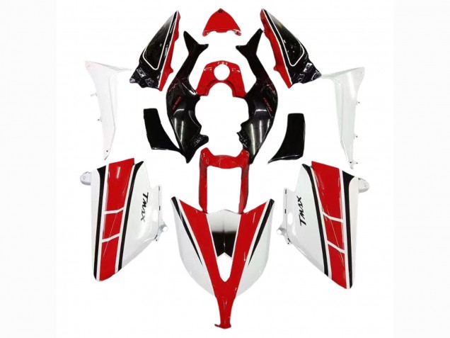 Carenagens Moto Yamaha TMAX530 2012-2014 - Vermelho Branco Preto