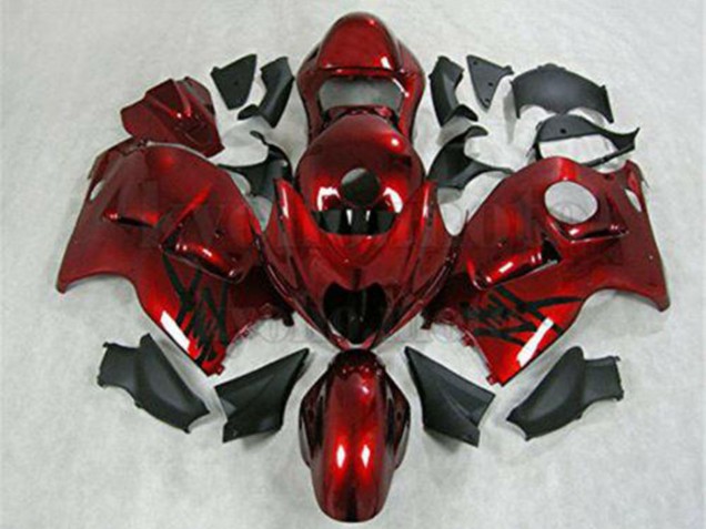 Carenagem Moto Suzuki GSXR 1300 Hayabusa 1996-2007 - Vermelho Preto