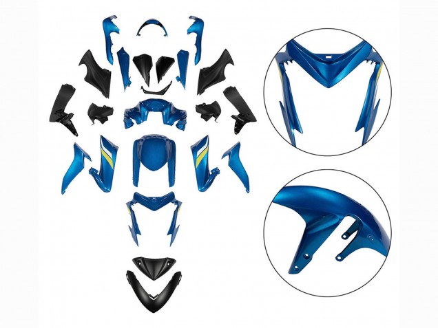 Carenagens Moto Suzuki GSX-S 1000 2015-2020 - Preto Azul Amarelo