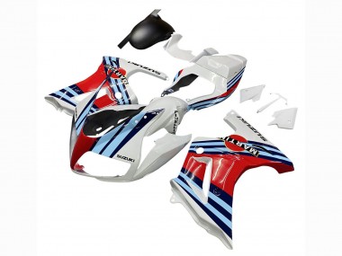 Carenagens Moto Suzuki SV650 2003-2013 - Branco Vermelho Azul Martini
