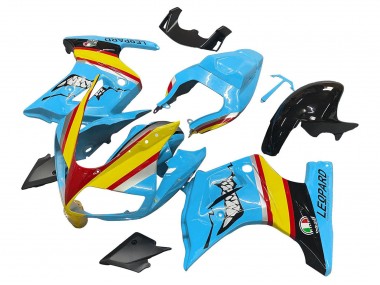 Carenagens Moto Suzuki SV650 2003-2013 - Azul Amarelo Vermelho Prata Tubarão