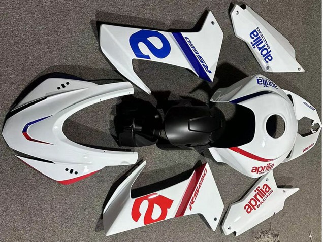 Carenagens Moto Aprilia RS660 2020-2024 - Branco Azul Vermelho Preto Fosco