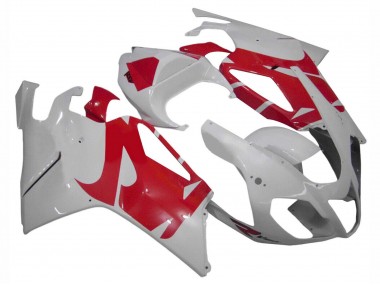 Carenagens Moto Aprilia RSV1000 2003-2006 - Branco Vermelho