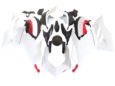 Carenagens Moto Ducati Panigale V2 2020-2024 - Branco Vermelho Preto Fosco