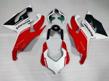 Carenagens Moto Ducati Panigale V2 2020-2024 - Branco Vermelho Verde Preto Brilhante
