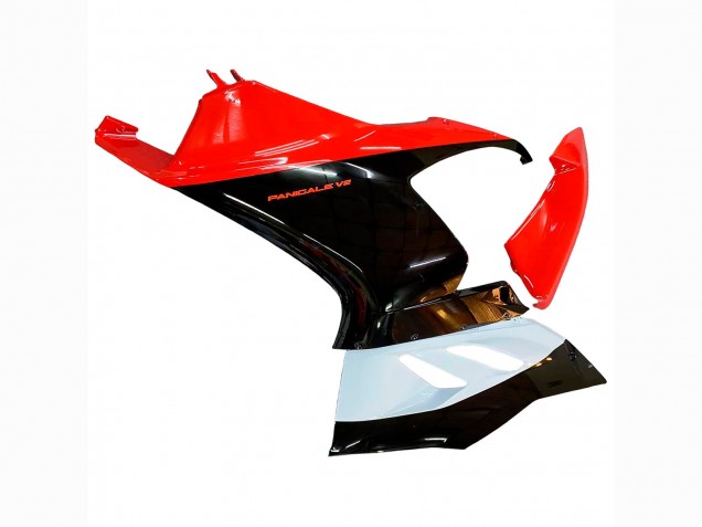 Kits Carenagem Moto Ducati Panigale V2 2020-2024 - Branco Vermelho Preto Brilhante