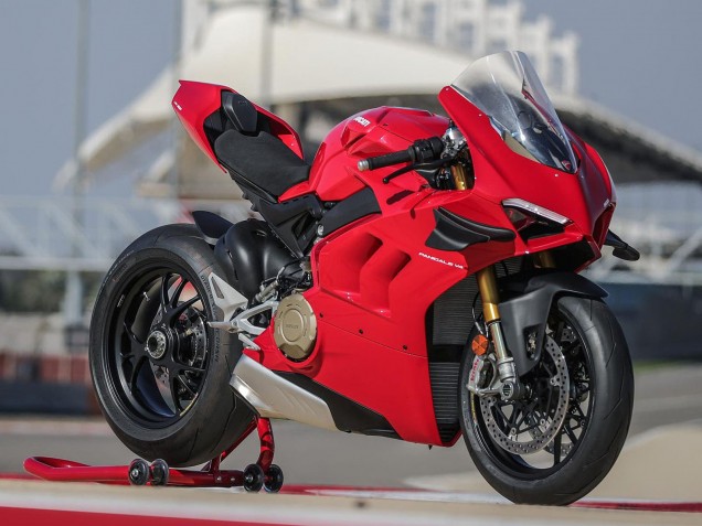 Carenagem Moto Ducati Panigale V4 V4S 2020-2021 - Vermelho Preto Fosco