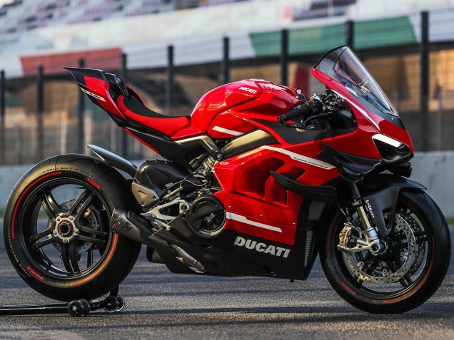 Carenagens Moto Ducati Panigale V4 V4S 2020-2021 - Vermelho Branco Preto