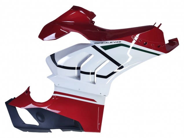 Carenagens Moto Ducati Panigale V4 V4S 2020-2021 - Branco Vermelho Verde Preto Fosco