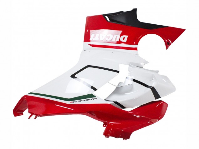 Carenagens Moto Ducati Panigale V4 V4S 2018-2019 - Branco Vermelho Preto Fosco