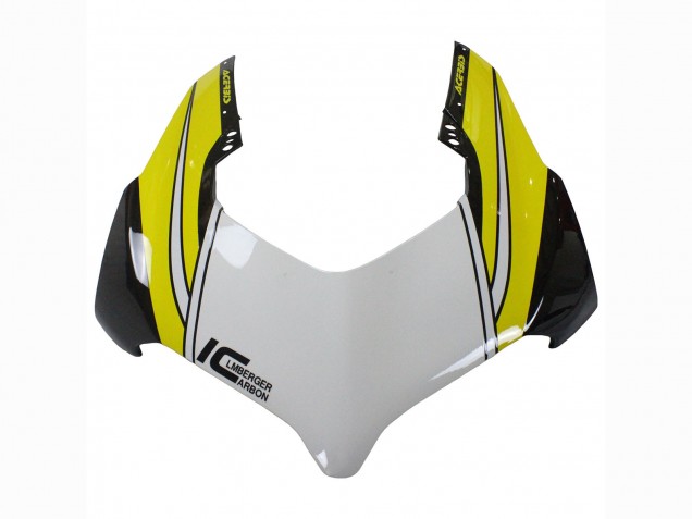 Carenagens Moto Ducati Panigale V4 V4S 2020-2021 - Amarelo Branco Preto Brilhante