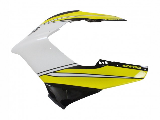 Carenagens Moto Ducati Panigale V4 V4S 2020-2021 - Amarelo Branco Preto Brilhante