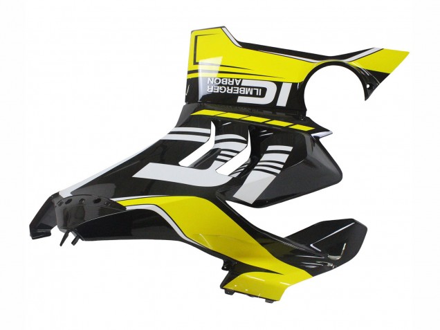 Carenagens Moto Ducati Panigale V4 V4S 2020-2021 - Amarelo Branco Preto Brilhante