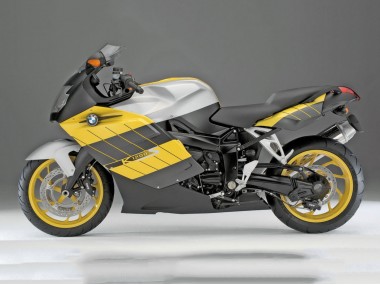 Carenagens Moto BMW K1200S 2005-2010 - Amarelo Prata Preto Fosco