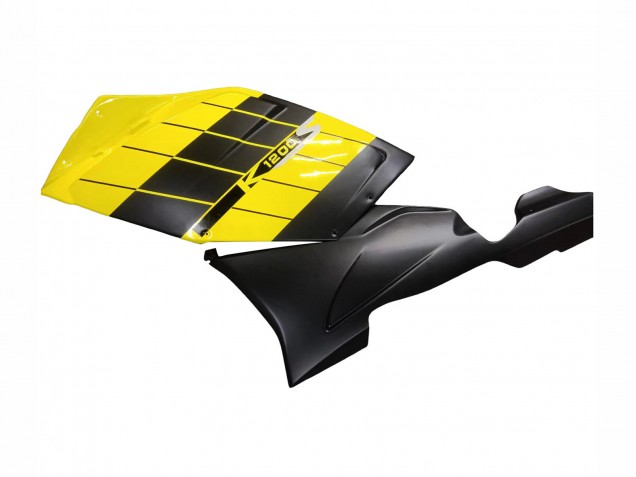 Carenagens Moto BMW K1200S 2005-2010 - Amarelo Prata Preto Fosco