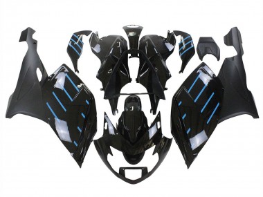 Carenagens Moto BMW K1200S 2005-2010 - Preto Brilhante Preto Fosco Azul Linha