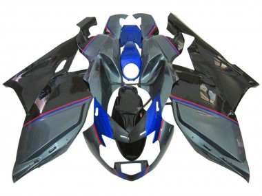 Carenagens Moto BMW K1200S 2005-2010 - Preto Brilhante Cinzento Azul Vermelho