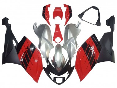 Carenagens Moto BMW K1200S 2005-2010 - Prata Vermelho Preto