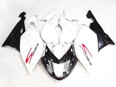Carenagens Moto BMW K1200S 2005-2010 - Branco Preto Brilhante