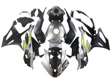 Carenagens Moto BMW S1000RR 2023-2024 - Prata Preto Fosco Verde Limão