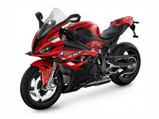 Carenagens Moto BMW S1000RR 2023-2024 - Vermelho Preto Fosco