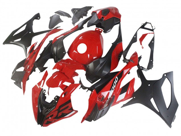 Carenagens Moto BMW S1000RR 2023-2024 - Vermelho Preto Fosco
