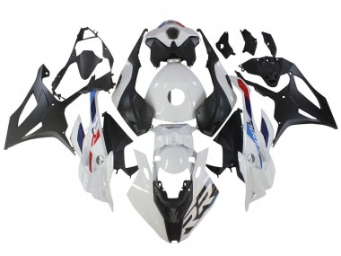 Carenagem Moto BMW S1000RR 2023-2024 - Branco Azul Vermelho Preto Fosco