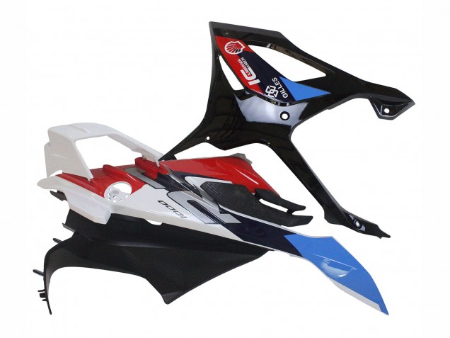 Carenagens Moto BMW S1000RR 2023-2024 - Branco Azul Vermelho Preto Fosco