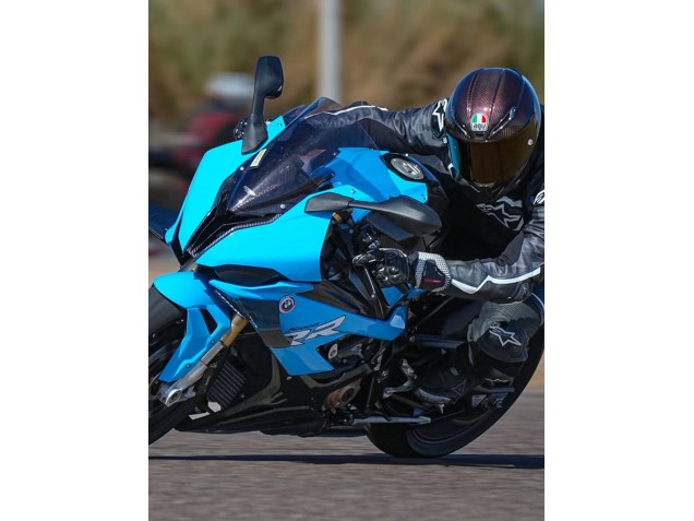 Carenagens Moto BMW S1000RR 2019-2022 - Azul Preto Fibra de Carbono