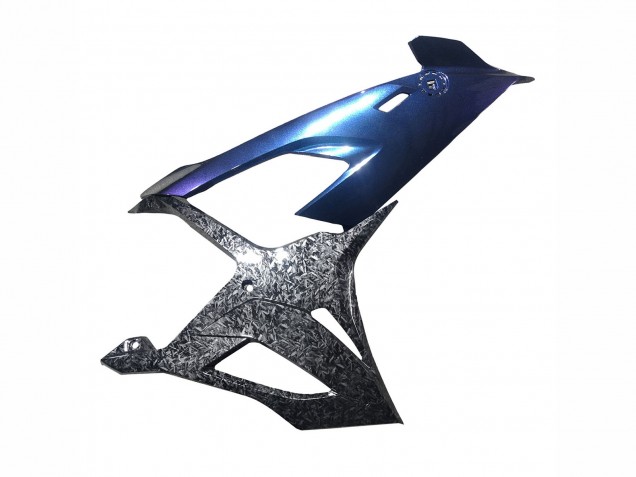 Carenagens Moto BMW S1000RR 2019-2022 - Gradiente Azul Roxo Forjado Fibra de Carbono