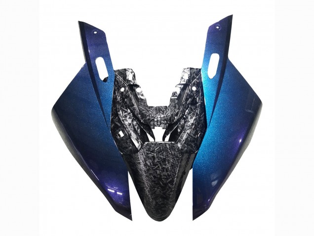 Carenagens Moto BMW S1000RR 2019-2022 - Gradiente Azul Roxo Forjado Fibra de Carbono