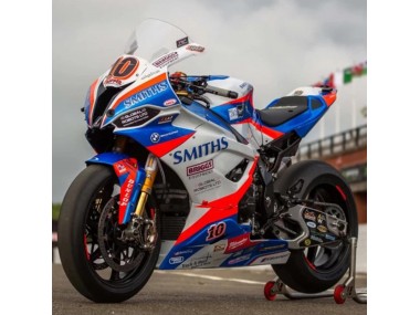 Carenagens Moto BMW S1000RR 2019-2022 - Azul Vermelho Branco Smiths