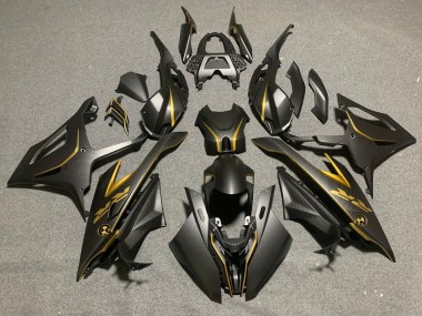 Carenagens Moto BMW S1000RR 2019-2022 - Preto Ouro Fibra de Carbono