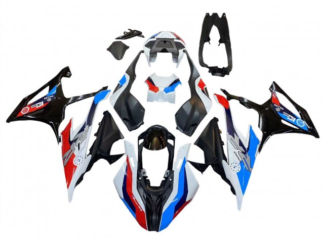 Carenagens Moto BMW S1000RR 2019-2022 - Preto Vermelho Azul Branco