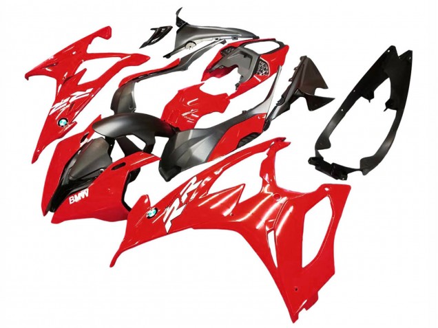 Kits Carenagem Moto BMW S1000RR 2019-2022 - Vermelho Preto