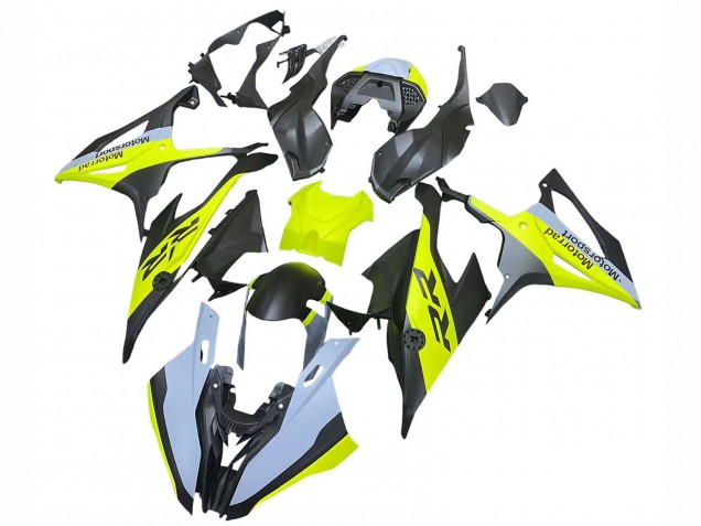 Carenagens Moto BMW S1000RR 2019-2022 - Preto Amarelo Cinzento