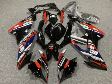 Carenagens Moto BMW S1000RR 2017-2018 - Vermelho Azul Preto Brilhante