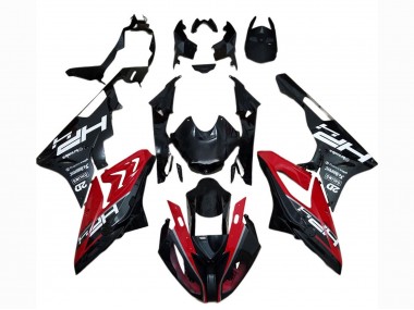 Carenagem Moto BMW S1000RR 2017-2018 - Vermelho Preto Brilhante