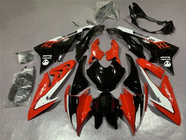 Carenagem Moto BMW S1000RR 2017-2018 - Branco Vermelho Preto Brilhante
