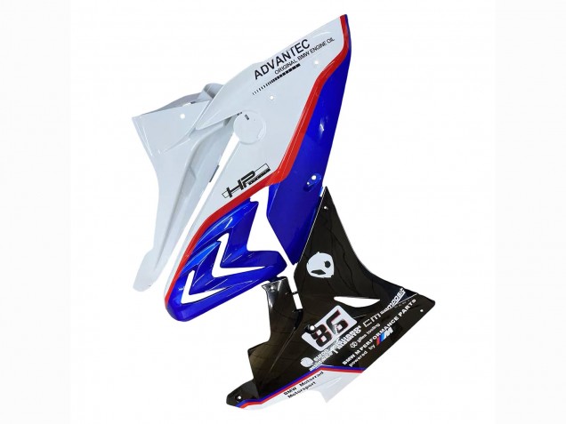 Carenagem Moto BMW S1000RR 2017-2018 - Branco Azul Vermelho Preto Brilhante
