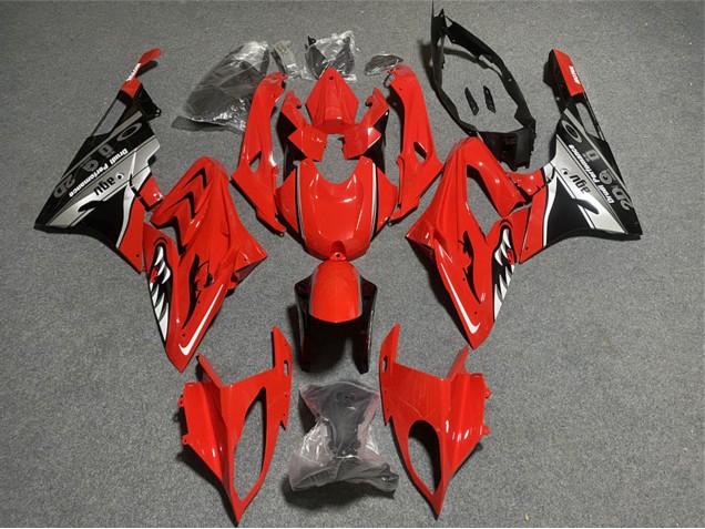Carenagens Moto BMW S1000RR 2017-2018 - Vermelho Cinzento Preto Tubarão
