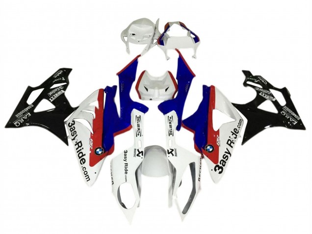 Carenagem Moto BMW S1000RR 2015-2016 - Branco Vermelho Azul Preto Brilhante