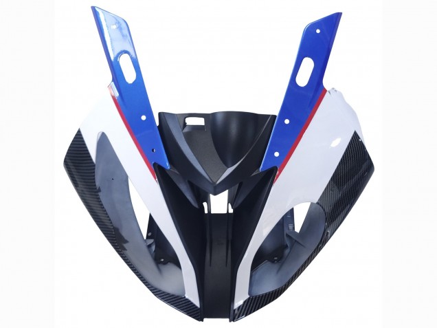 Carenagens Moto BMW S1000RR 2015-2016 - Branco Azul Preto Fibra de Carbono