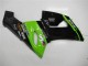 Carenagens Moto Kawasaki ZX6R 2005-2006 - Verde Preto Brilhante Elf