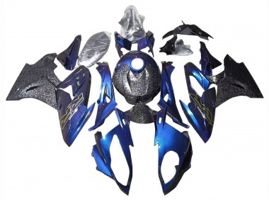 Carenagens Moto BMW S1000RR 2015-2016 - Gradiente Roxo Azul Forjado Fibra de Carbono
