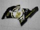 Carenagens Moto Kawasaki ZX6R 2005-2006 - Preto Brilhante Branco Ouro Lucky Strike